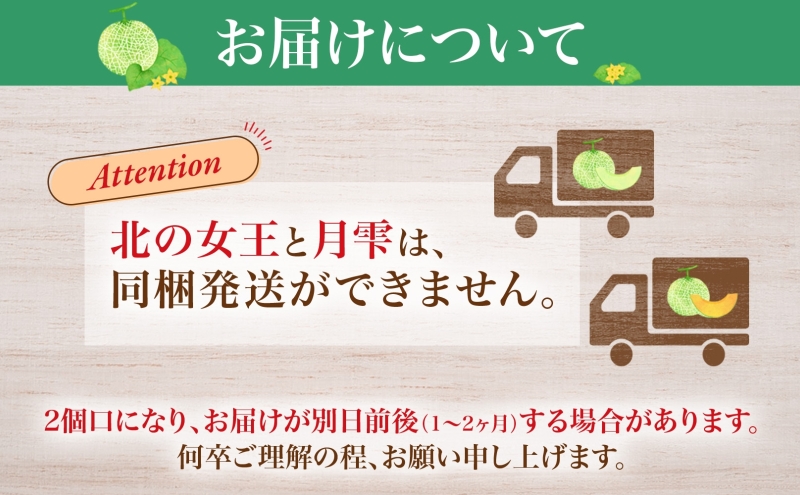 【2026年夏発送】北海道 赤肉メロン 北の女王 青肉メロン 月雫 秀品 約1.6kg 各2玉 令和8年 メロン 果物 フルーツ 旬 希少 甘い 豊潤 国産 ご褒美 産地直送 ギフト お祝い 贈答品 贈り物 お中元 常温 お取り寄せ
