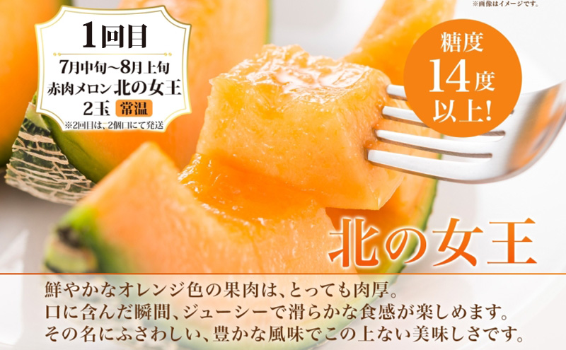 月形町 人気の厳選 定期便 3回お届け メロン 赤肉 スイカ かぼちゃ 南瓜 果物 フルーツ 野菜 旬 季節 送料無料
