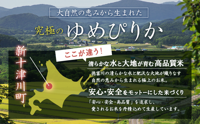 【令和7年度産】ゆめぴりか精米定期便 (15kg×6回)【隔月でお届け】【1101506】