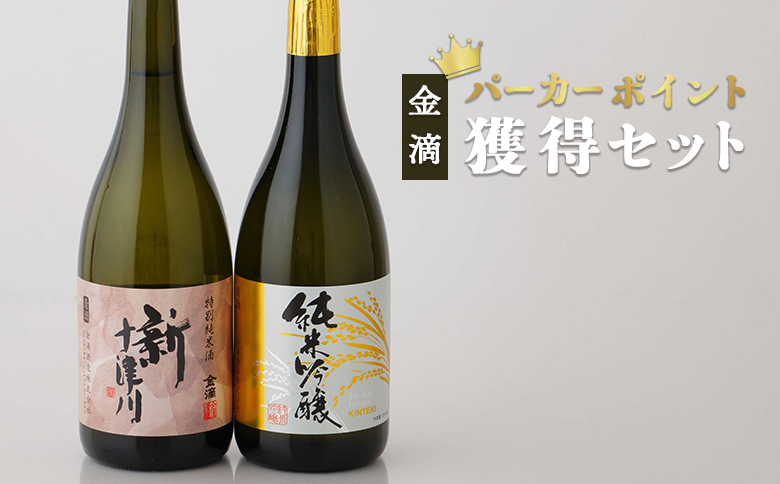 【金滴酒造】 パーカーポイント獲得セット（純米吟醸・新十津川 各720ml×1本）【1500201】