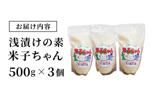 U001浅漬けの素「米子ちゃん」レシピ付き