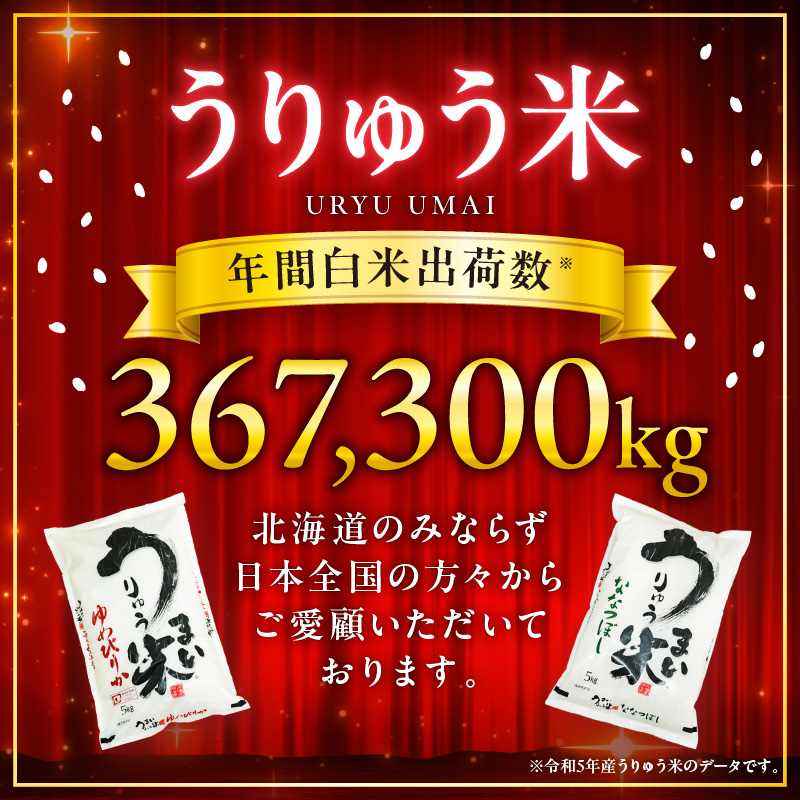 【7月配送】うりゅう米 ななつぼし 10kg（5kg×2袋） 【7月配送】 精米10kg