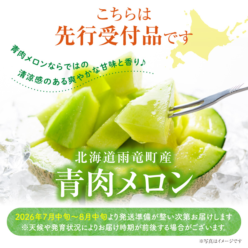 【令和8年産先行予約】北海道産 暑寒メロン 8～10玉 (8kg以上×2箱) 《2026年7月より発送予定》