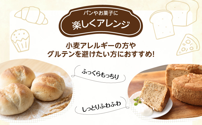 北海道 雨竜町産 うりゅう米 ななつぼし 米粉 600ｇ（300g×2袋）