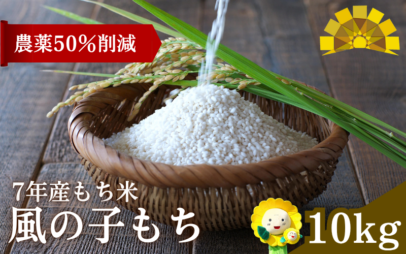 【令和7年産もち米】風の子もち 10kg 北海道北竜町産【sun408-mochi-10-R7A】