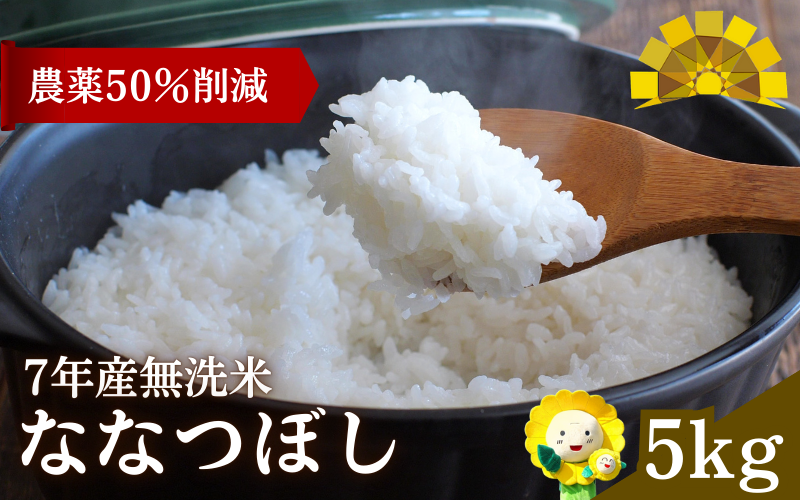 令和7年産 新米 無洗米 ななつぼし 5kg 【sun400-nana-m5-R7】