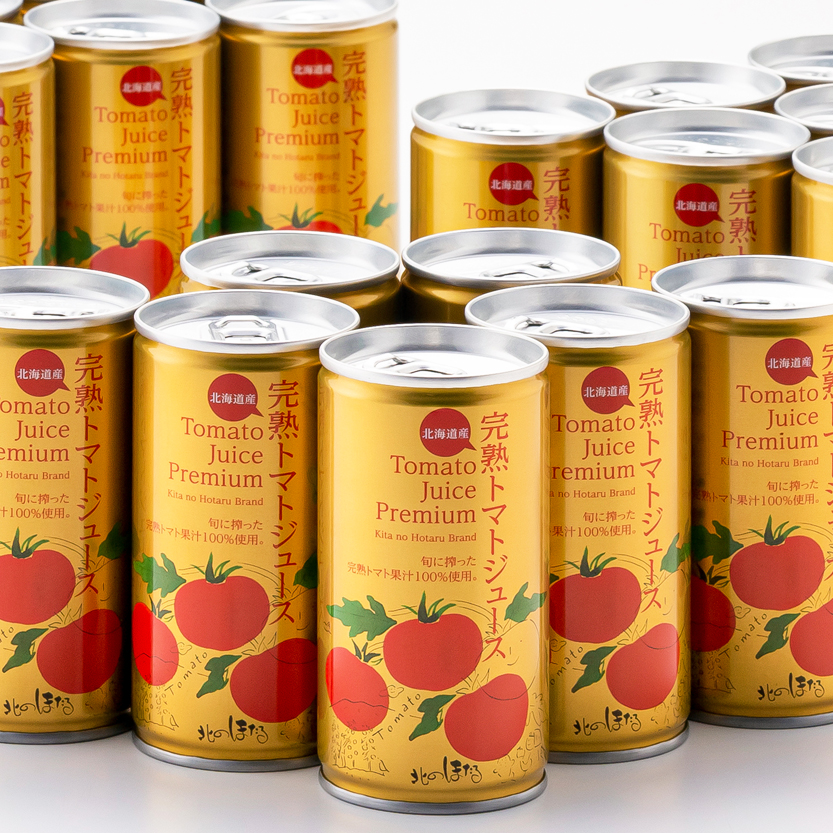 プレミアム完熟トマトジュース 無塩 190g×30缶 数種類のトマ
