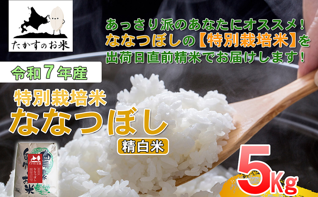 【 令和7年産 】 ななつぼし （ 精白米 ）