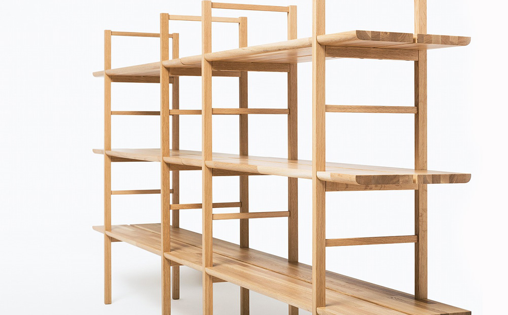 【匠工芸】ヤマナミシェルフYB1（ナラ・3段）国産材 木製家具 家具 新生活 インテリア