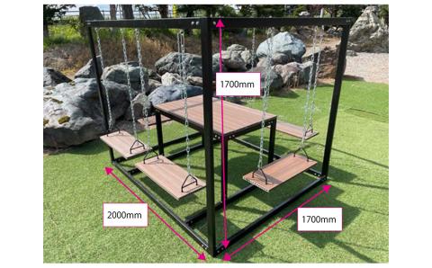 6人用ブランコ＆テーブルセット(1基)