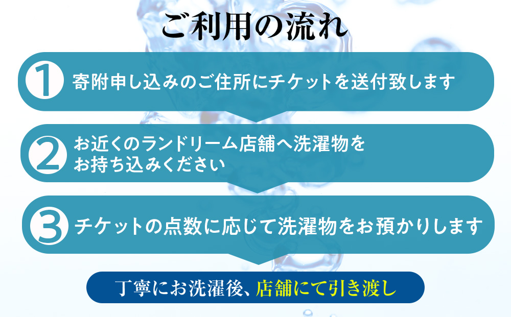 大雪山の伏流水で洗う CO2を出さない衣類クリーニング【店舗持込み引渡し 衣類10点3回セット】