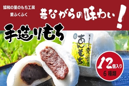 愛ふくふく あんもち （6種類12個入り）セット【E13203】