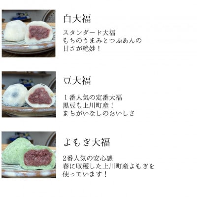【北海道上川町】もちごやマム 手づくり大福ギフトボックス 6種類12個入り【配送不可地域：離島】