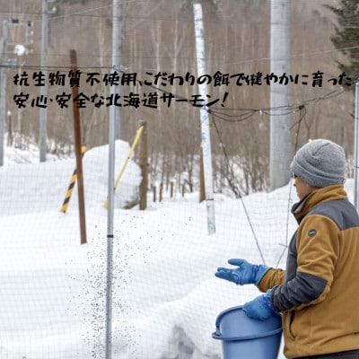 【北海道大雪サーモン 鮭味噌】160g ご飯のお供や酒の肴に ゴロっと鮭、ほぼ鮭!な贅沢な瓶詰め