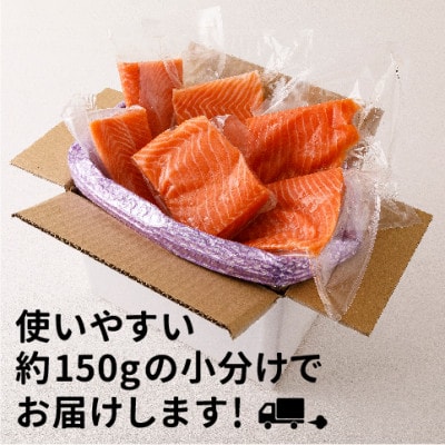 大雪山連峰の雪どけ水で育てた北海道大雪サーモン刺身用900g(約150g×6個程度)【1204】【配送不可地域：離島】