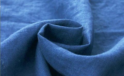 リネンの藍染エプロン（男女兼用）