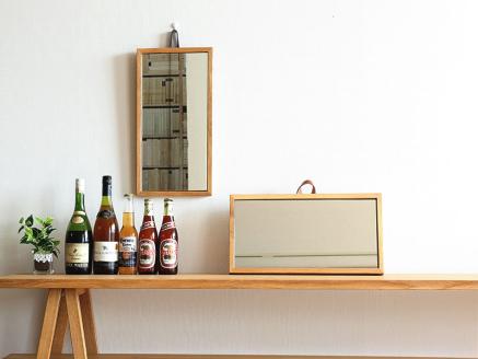 46フェイスミラー〈luonto〉カラー：ネイビー ネイビー