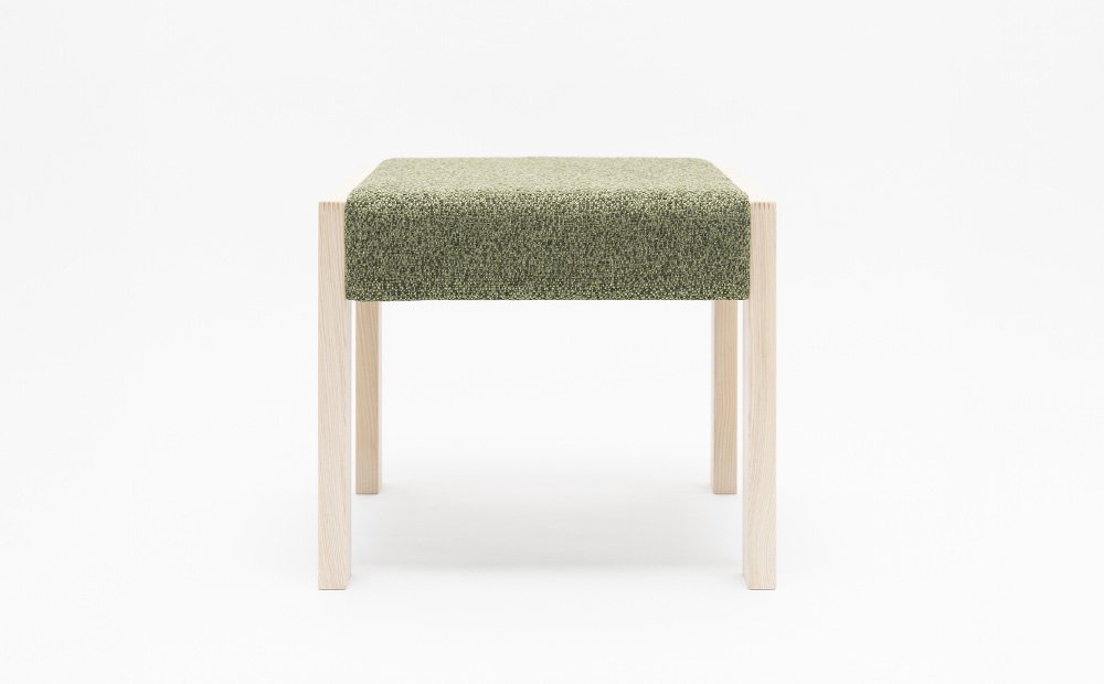 センの木の家具 Ottoman（T-9075 グリーン） グリーン W550mm×D400mm×H300mm