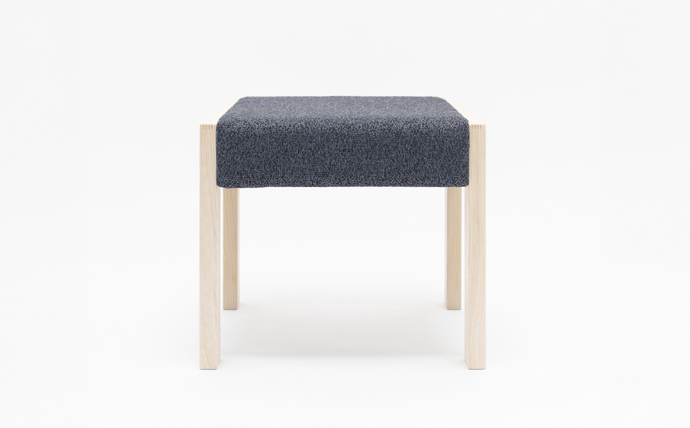 センの木の家具 Ottoman（T-9078 ネイビー） ネイビー W550mm×D400mm×H300mm