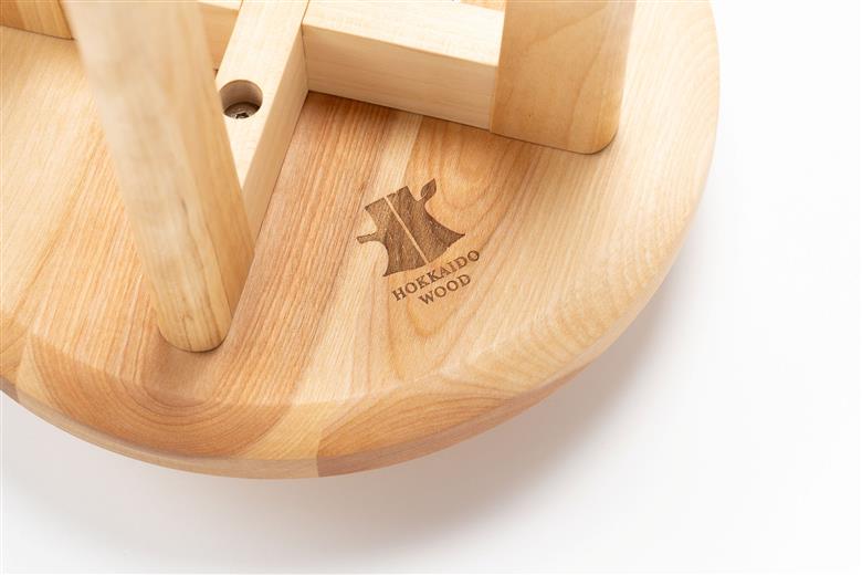 【大雪木工】北海道産カバ スツール