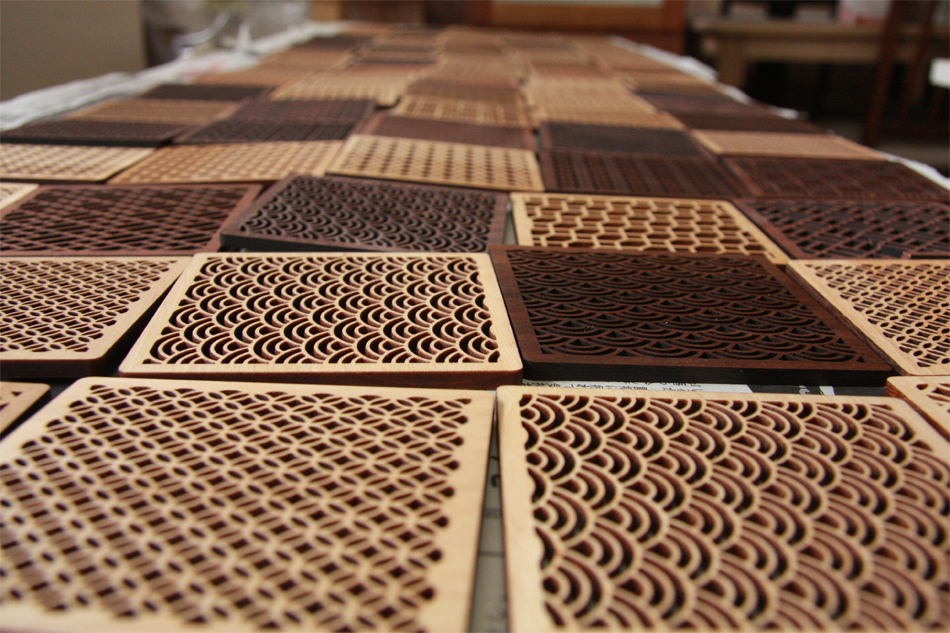 K-ster3枚セット(化粧箱入り)　樹種：ナラ ナラ