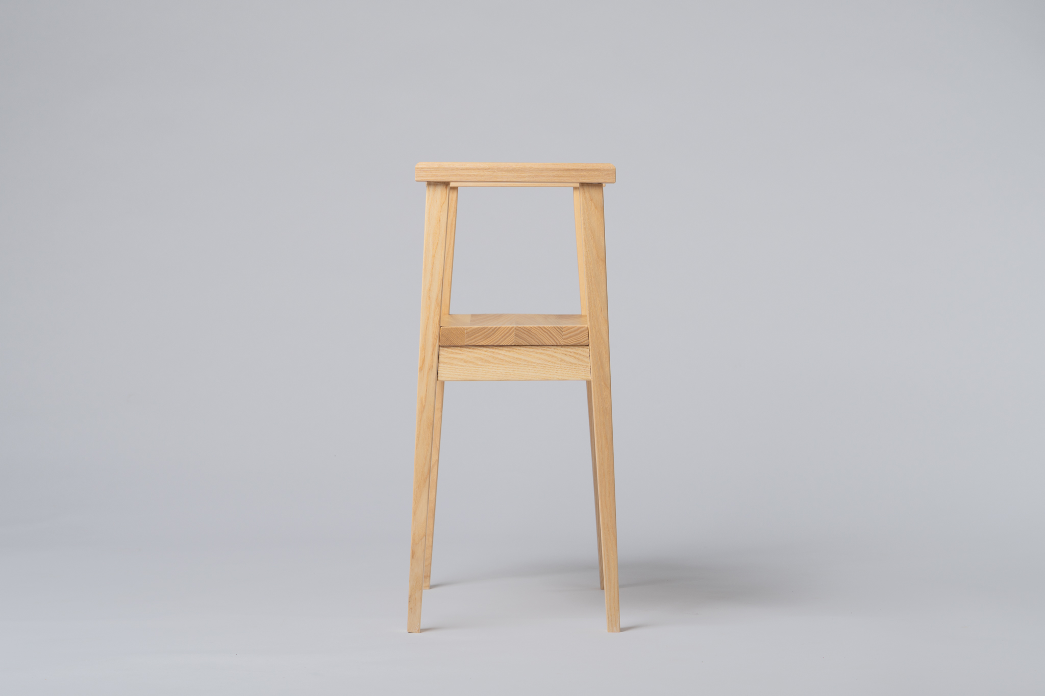 アームスツール＜樹種：タモ＞