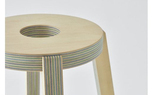 スツール「PW stool」　カラー：bluegreen bluegreen
