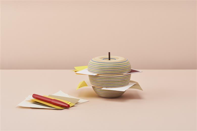 カードホルダー「ringo」【ブルーグリーン】 ブルーグリーン W102mm×D102mm×H105mm