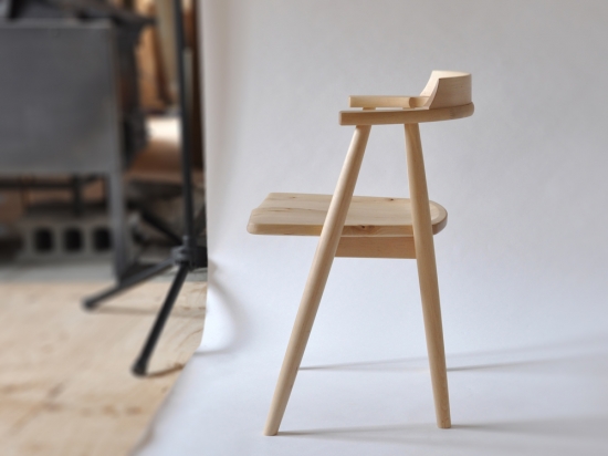 【木と暮らしの工房】木座チェアー　＜樹種：シラカバ＞