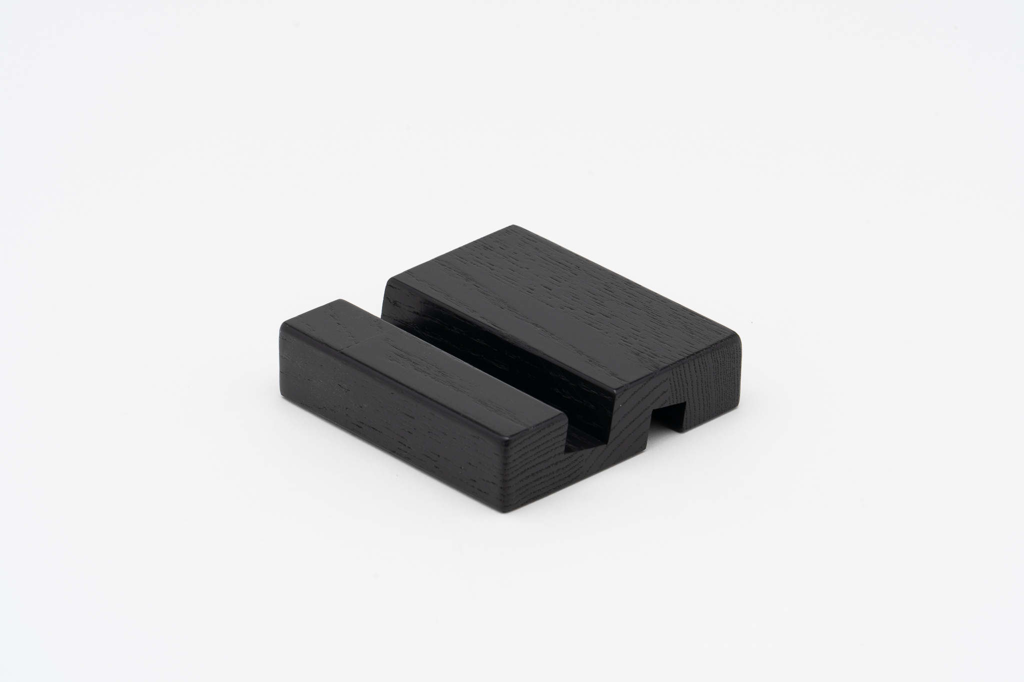 地球にやさしいスマホスタンド【クリア・ブラック】・箸置きセット クリア・ブラック　各１個