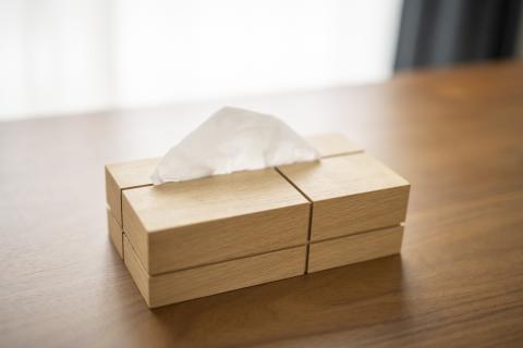 Leaf Style「ティッシュケース ナラ材」