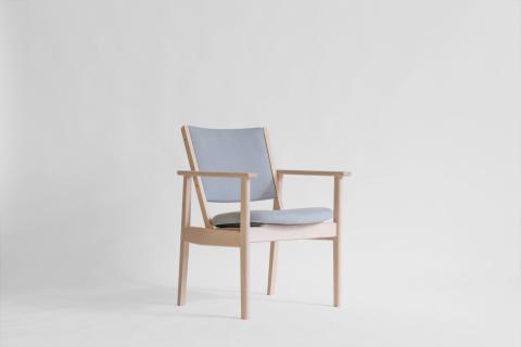 LIM Living Chair リムリビングチェア（イタヤカエデ）布座：グレー