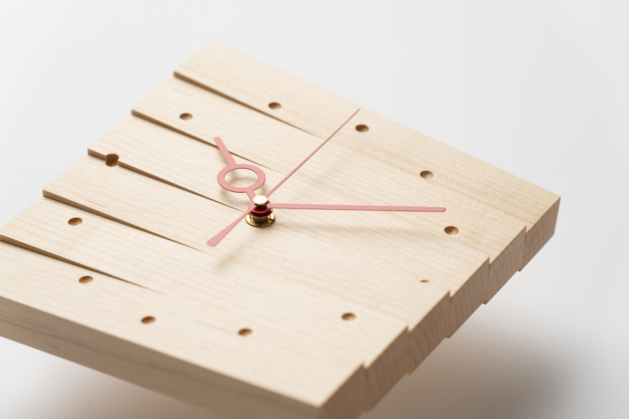 掛け時計(大)＜樹種：メープル＞ 樹種：メープル