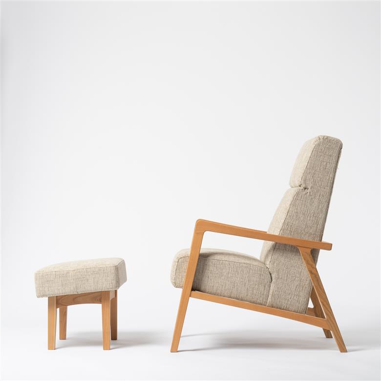 パーソナルリラクシングソファ＆オットマン〈布座カラー：オフホワイト〉 オフホワイト