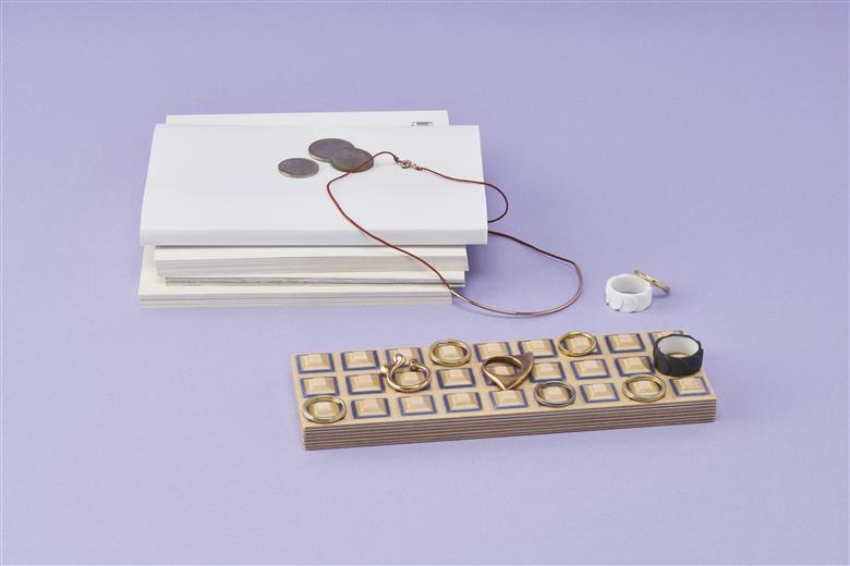 トレイ「grid」【ブルー】 ブルー W189mm×D63mm×H17mm