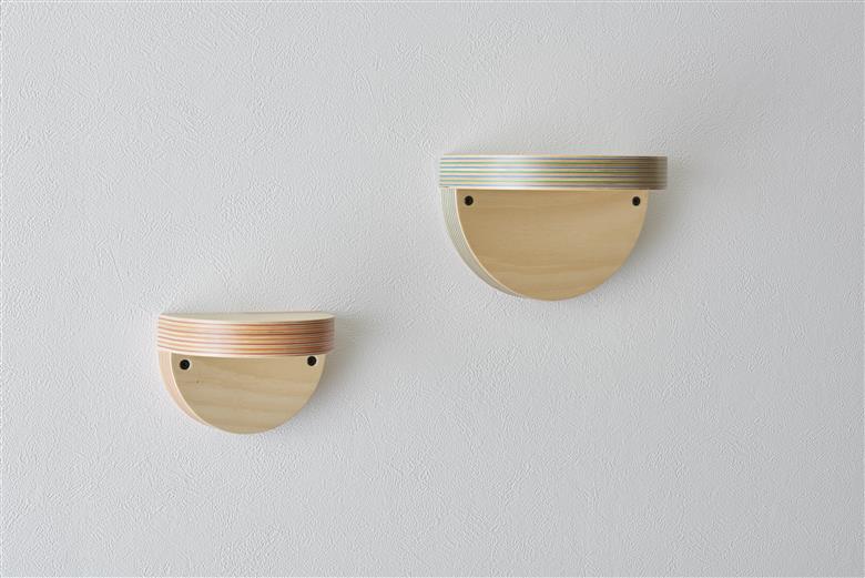 ウォールシェルフ「cap / L」