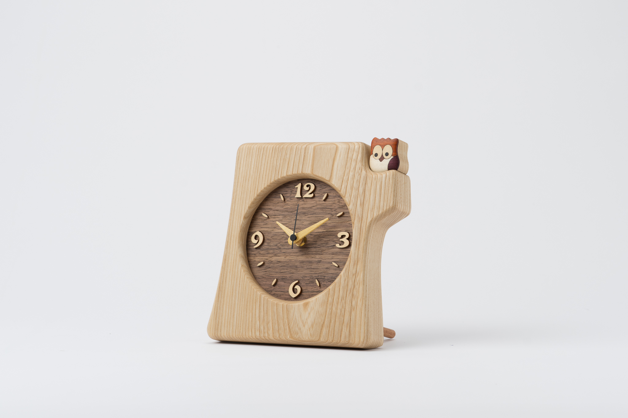 【工房ペッカー】KK-1 切株掛置時計