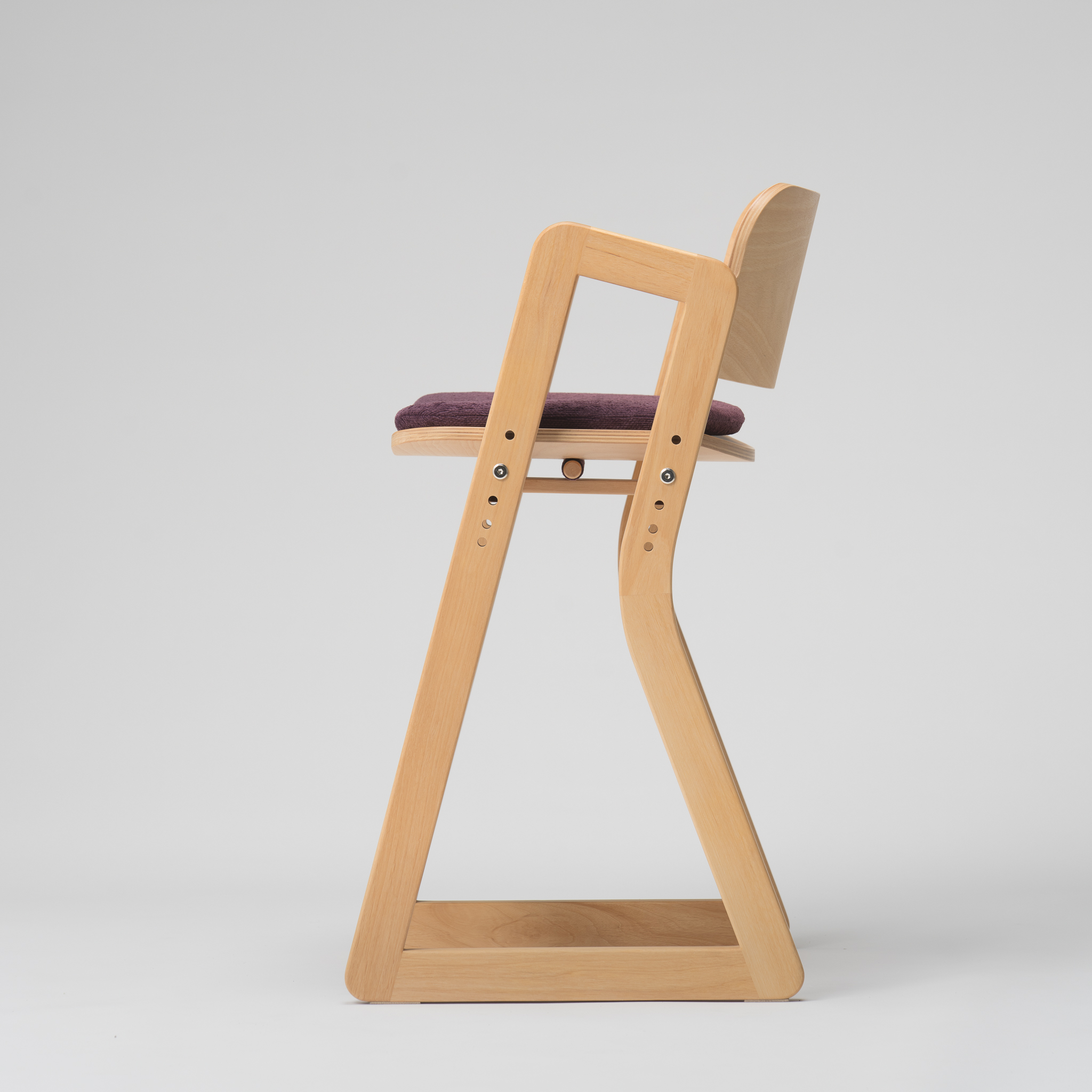 ハンの木の家具 チェアー01 専用クッションカラー：パープル