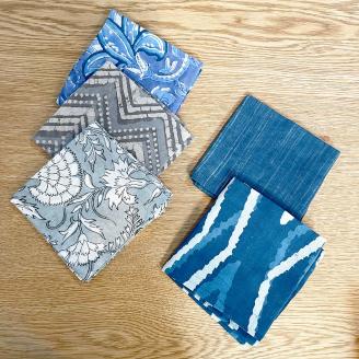 木版染ポーチハンカチセット