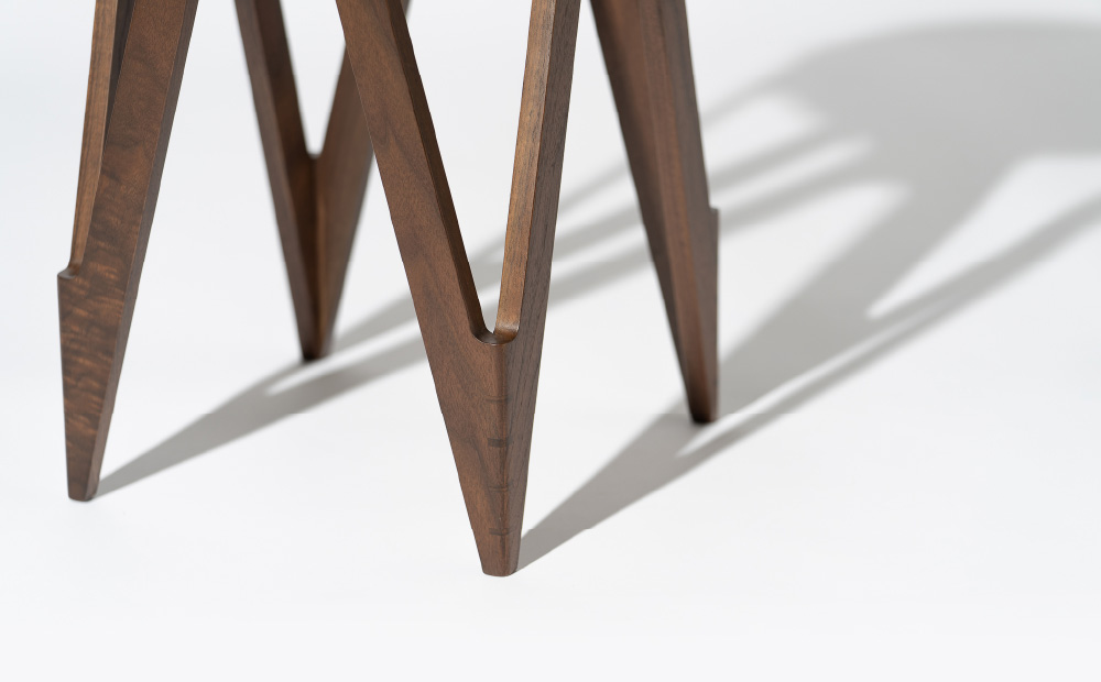 CO･DA･MA High Stool＜ウォールナット＞（NC-010 ネイビー） ネイビー W345mm×D345mm×H600mm