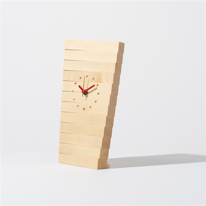 置き時計＜樹種：メープル＞ 樹種：メープル