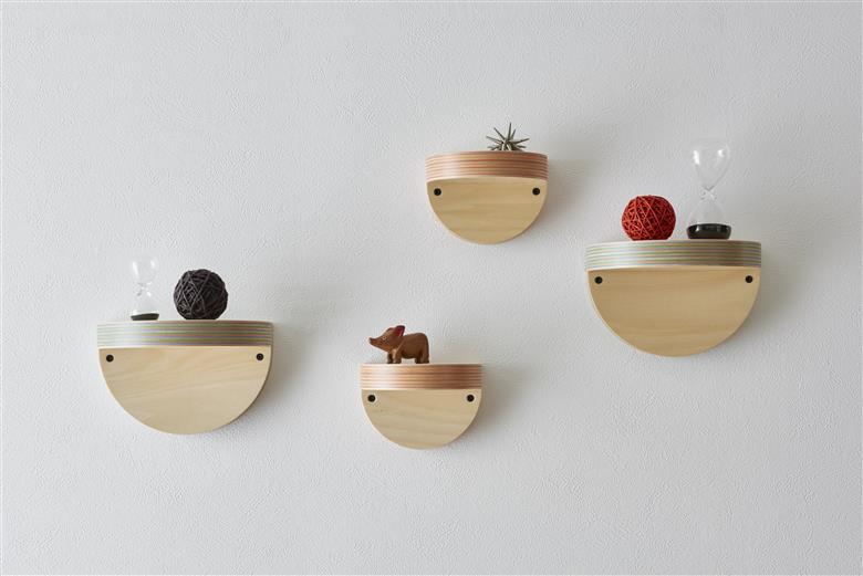 ウォールシェルフ「cap / S」