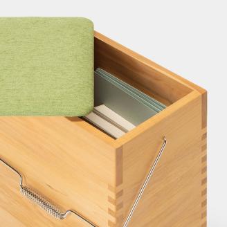 バケツ箱02/蓋タイプ（カラー：オレンジ）