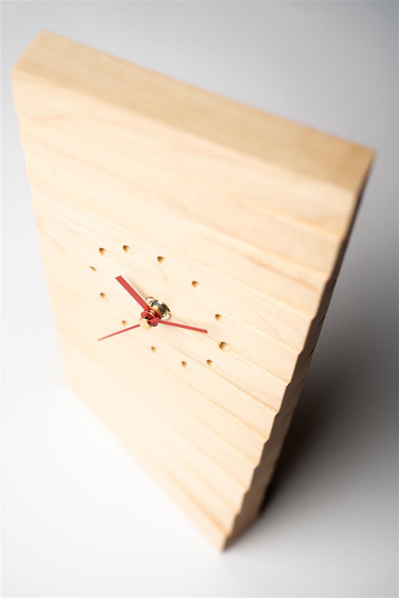 置き時計＜樹種：メープル＞ 樹種：メープル