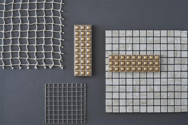 トレイ「grid」【ブルー】 ブルー W189mm×D63mm×H17mm