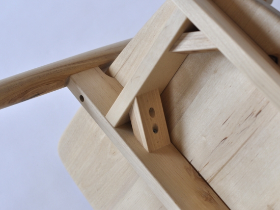 【木と暮らしの工房】木座チェアー　＜樹種：シラカバ＞