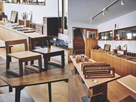 旭川家具 バウ工房「ハーフスツール・ロー」