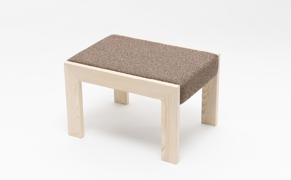 センの木の家具 Ottoman（T-9077 ブラウン） ブラウン W550mm×D400mm×H300mm