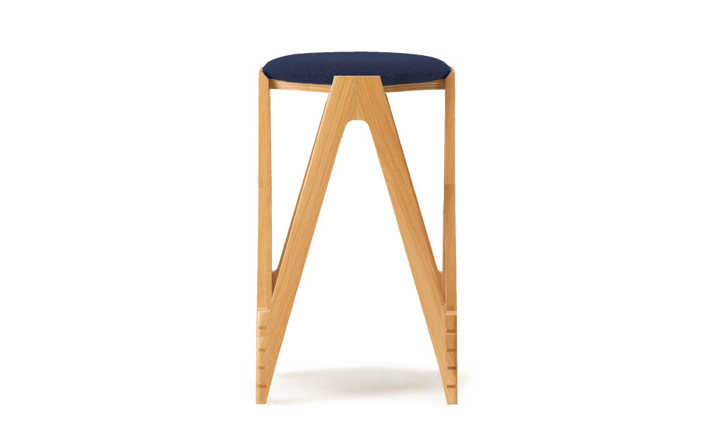 CO･DA･MA High Stool＜オーク＞（NC-010 ネイビー） NC-010 ネイビー