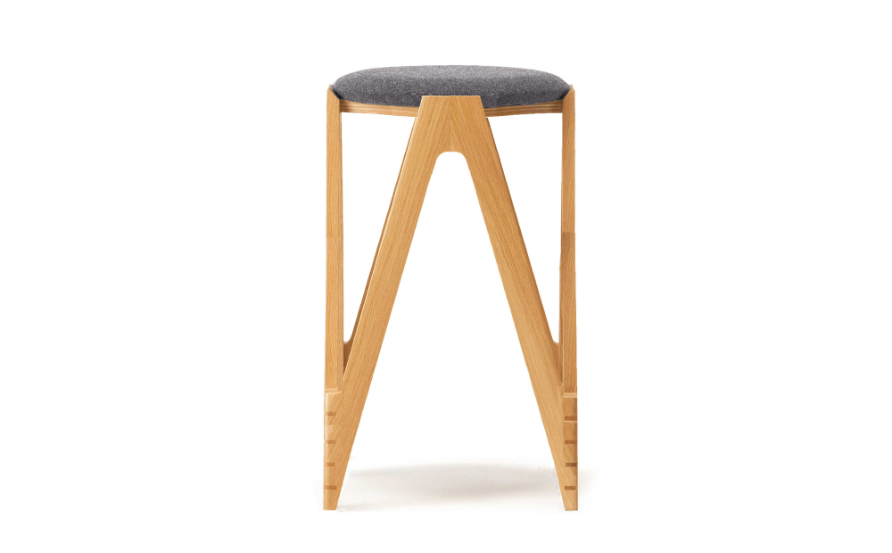 CO･DA･MA High Stool＜オーク＞（NC-126 グレー） NC-126 グレー